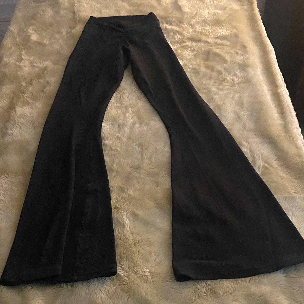 Women's Black Flared Leggings